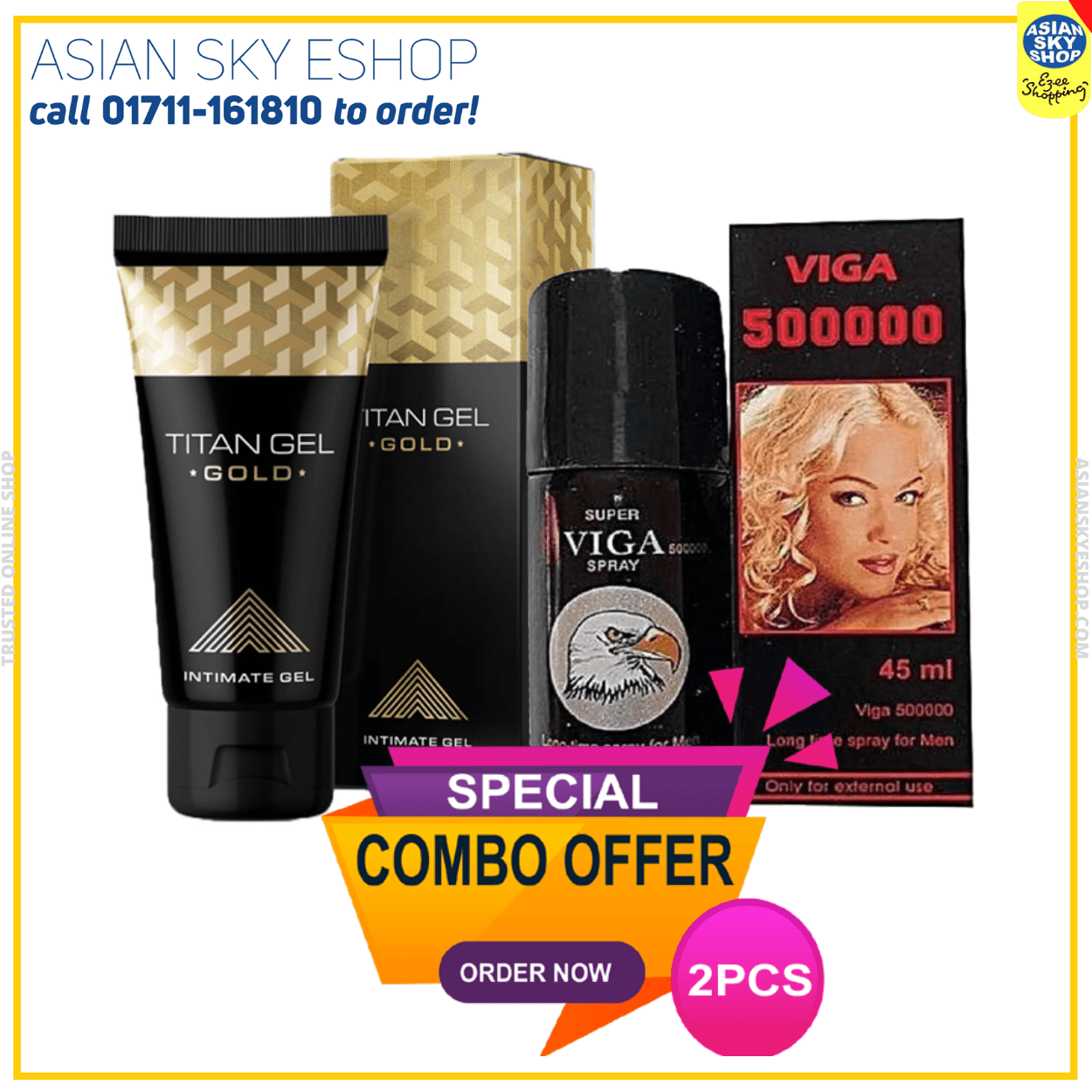 Titan gel gold & viga delay spray
