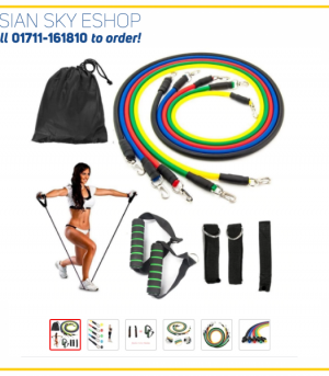 11pcs/set Pull Rope Fitness Exercises Resistance Bands Crossfit Latex Tubes Pedal Excerciser Body Training Workout Yoga